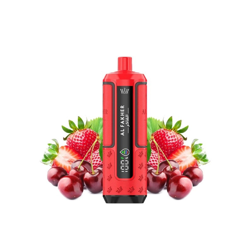 Kit Strawberry Cherry - 30k Hyper Max Advanced 950 mAh - Crown Bar by Al Fakher