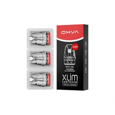 Pack de 3 Cartouches 3mL Xlim V3 - Oxva - 0.4 Ohm - Boite