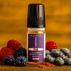 Loganberry Framboise Bleue Myrtille - Nic Salt - Basic Moonshiners - Lips 10ml