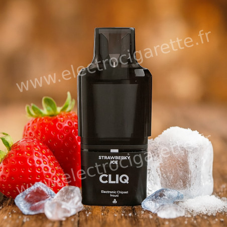 Fraise Glacé - 1 x Cartouche Pré-Remplie Cliq 2ml+10ml 20mg - AVM