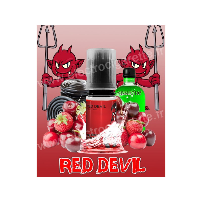 Image du e-liquide Red Devil 10ml - Disponible en 0, 3, 8, 12 et 16mg de nicotine - Avap