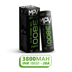 Accus MPV - 2800 mAh - INR 18650 - 20a - MG Vape