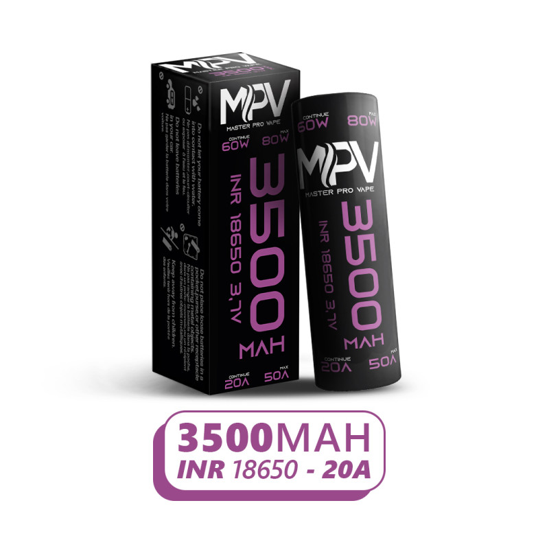 Accus MPV - 3500 mAh - INR 18650 - 40a - MG Vape