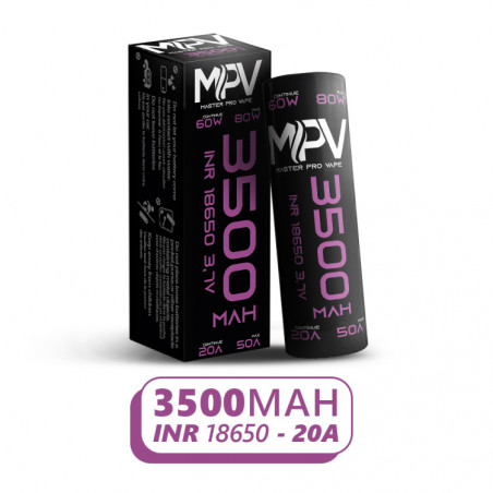 Accus MPV - 3500 mAh - INR 18650 - 40a - MG Vape