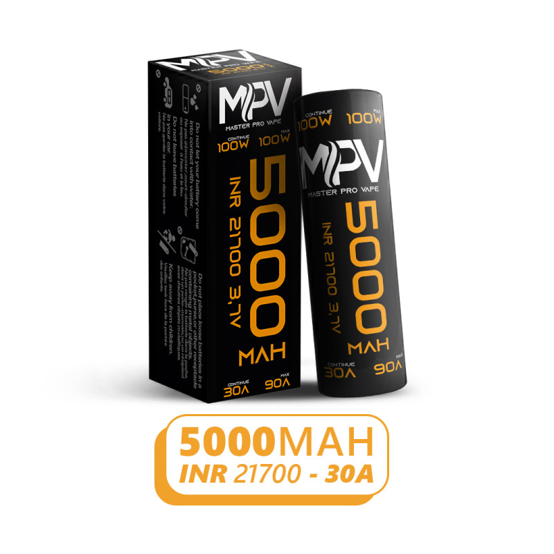 Accus MPV - 5000 mAh - INR 21700 - 30a - MG Vape