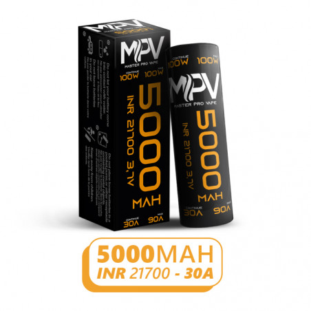 Accus MPV - 5000 mAh - INR 21700 - 30a - MG Vape