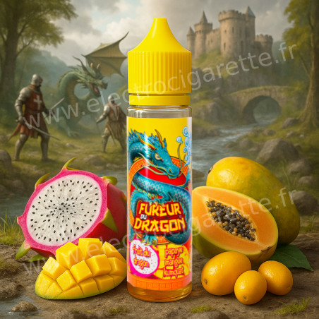 Fruit Du Dragon Papaye Mangue Kumquat - Fureur Du Dragon - Le Vapoteur Breton - 50ml