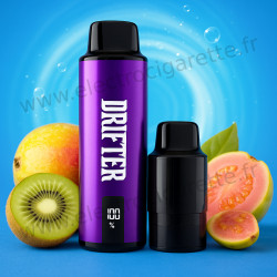 Kiwi Passion Goyave Glacée - Kit ou Pod Drifter Bar 6000 10 2ml 20mg - Drifter