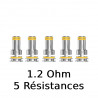 Pack de 5 x Résistances B MTL Series 1.2? - Geekvape