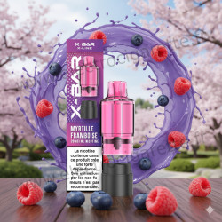 Blueberry Raspberry - Cartouche Pod Pré-remplie X-Line 15k - X-Bar
