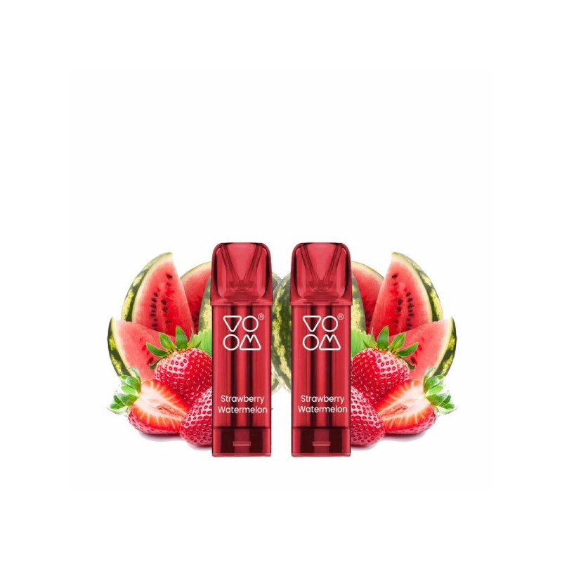Strawberry Watermelon - 2 x Cartouches Pré-remplies Vapilo 800Puffs 20mg 2ml - Voom