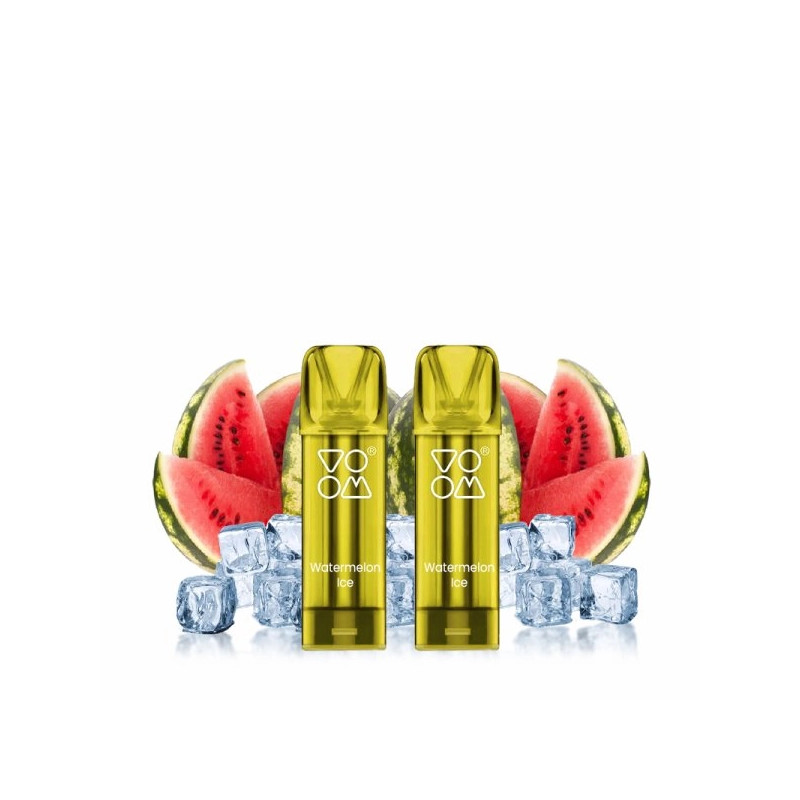 Watermelon Ice - 2 x Cartouches Pré-remplies Vapilo 800Puffs 20mg 2ml - Voom