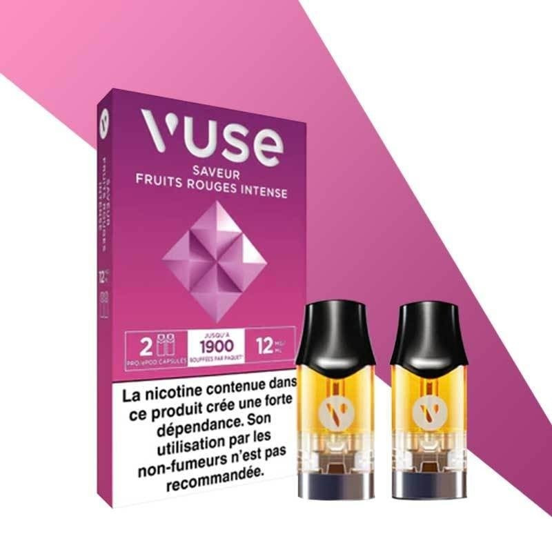 Cartouche EPOD Fruits Rouges Intense - Pod VPro ePod - 2 x Capsules - Vuse (ex Vype)