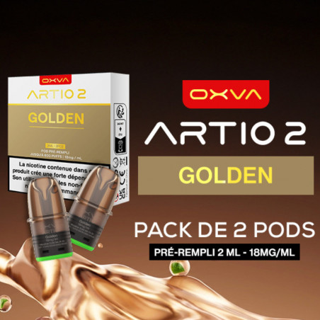 Golden - Pack de 2 Cartouches Artio 2 - 2ml 18mg - OXVA