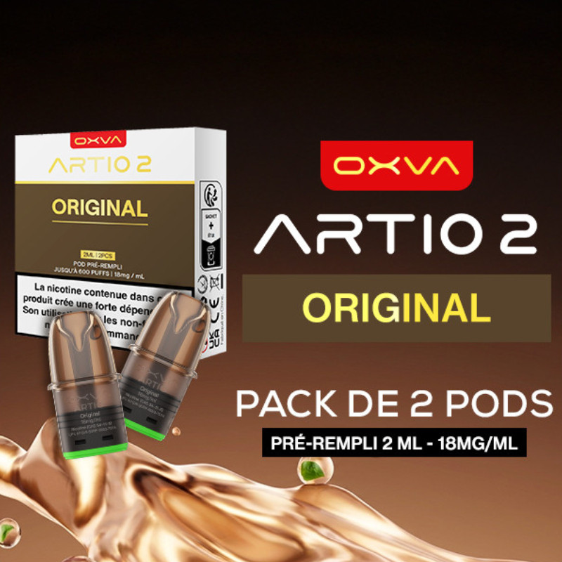 Original - Pack de 2 Cartouches Artio 2 - 2ml 18mg - OXVA