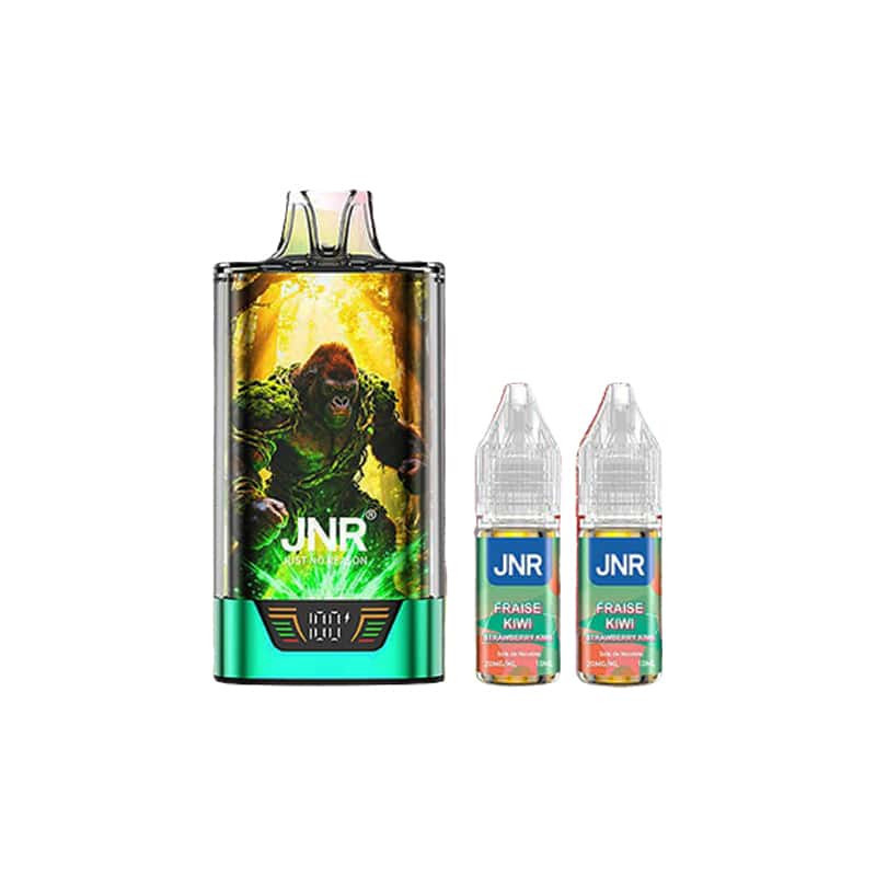 Fraise Kiwi - Kit GorillaX 43000 avec 2x10ml - 20mg - JNR