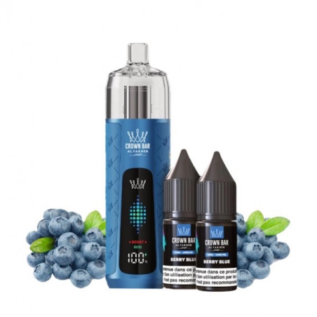 Berry Blue - Kit Refill Pro 1000mAh 2x10ml 6mg - Crown Bar Al Fakher