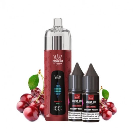 Cerise Fiesta - Kit Refill Pro 1000mAh 2x10ml 6mg - Crown Bar Al Fakher