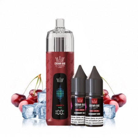 Cherry Ice - Kit Refill Pro 1000mAh 2x10ml 6mg - Crown Bar Al Fakher