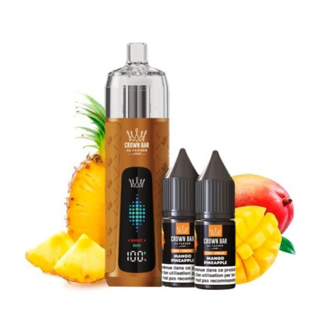 Mango Pineapple - Kit Refill Pro 1000mAh 2x10ml 6mg - Crown Bar Al Fakher