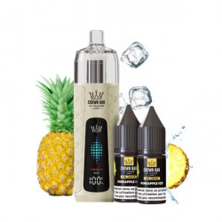 Pineapple Ice - Kit Refill Pro 1000mAh 2x10ml 6mg - Crown Bar Al Fakher