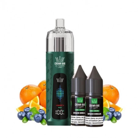 Space Dream - Kit Refill Pro 1000mAh 2x10ml 6mg - Crown Bar Al Fakher