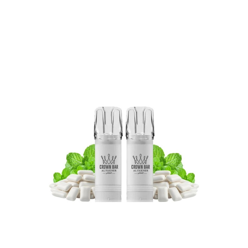Gum Mint - Cartouches Crown Bar 600 MTL 20mg 2ml - Al Fakher