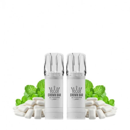 Gum Mint - Cartouches Crown Bar 600 MTL 20mg 2ml - Al Fakher