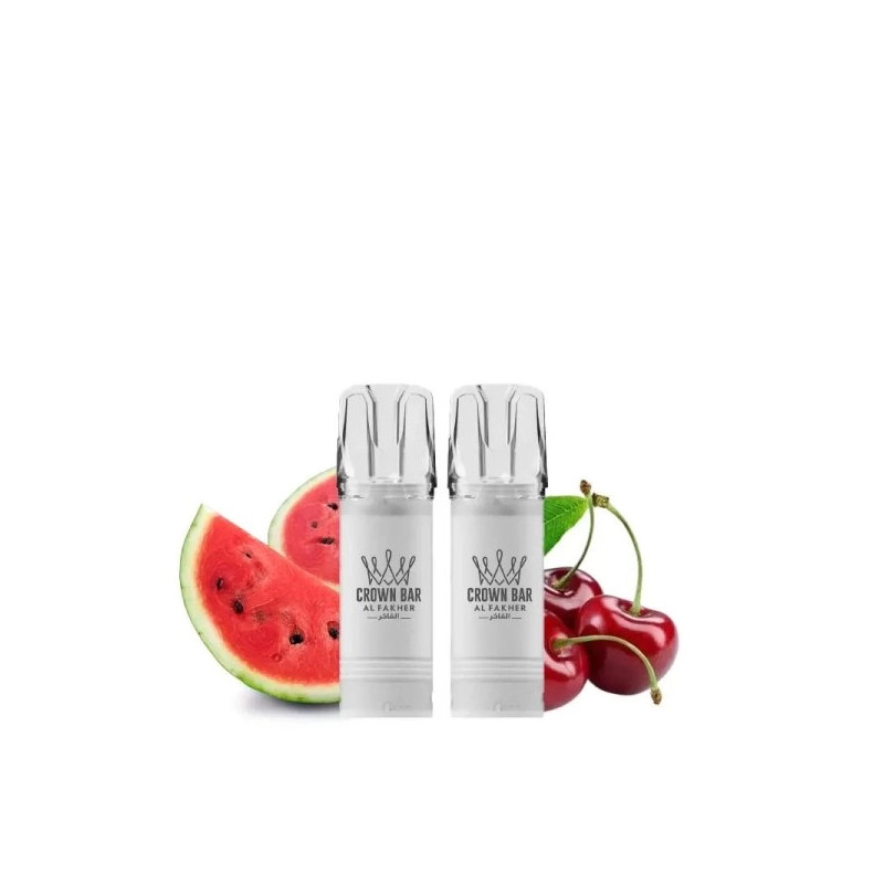 Watermelon Cherry - Cartouches Crown Bar 600 MTL 20mg 2ml - Al Fakher