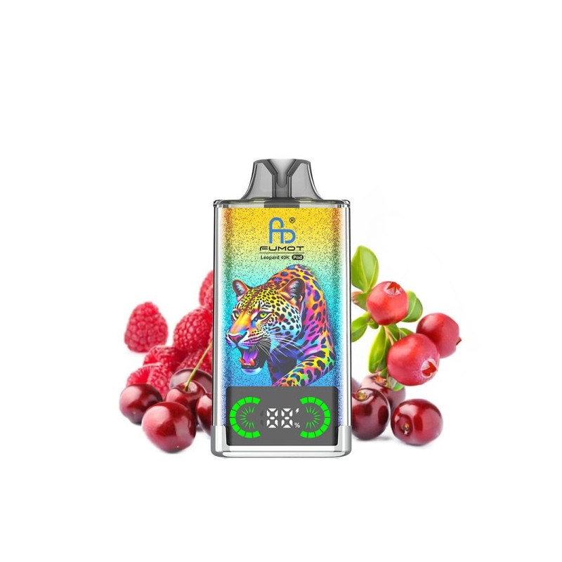 Blueberry Cherry Cranberry - Leopard 40K Refillable 40000 Puffs 20mg - Fumot