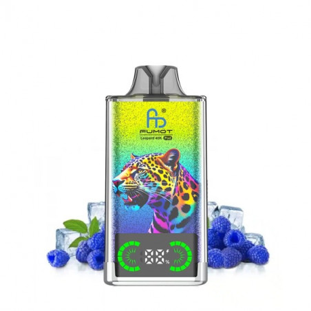 Blue Razz Ice - Leopard 40K Refillable 40000 Puffs 20mg - Fumot