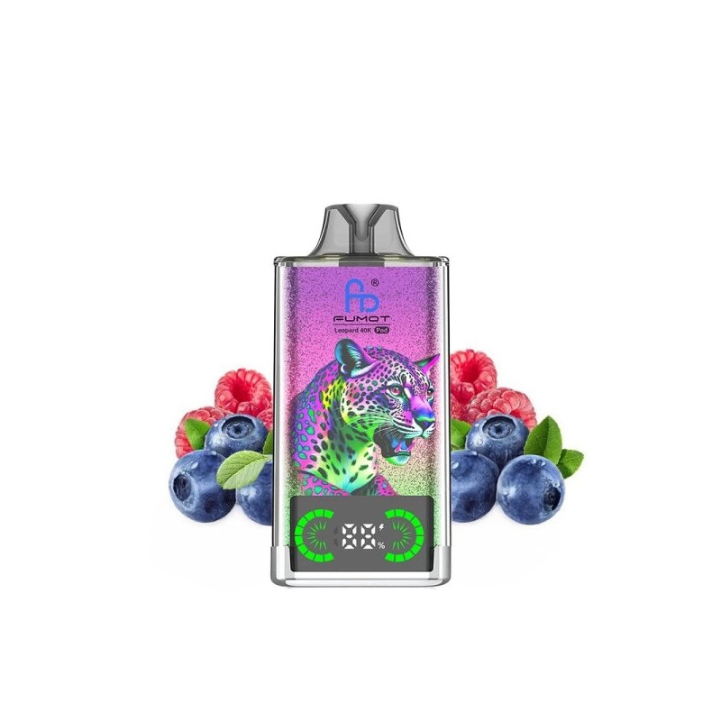 Blueberry Raspberry - Leopard 40K Refillable 40000 Puffs 20mg - Fumot