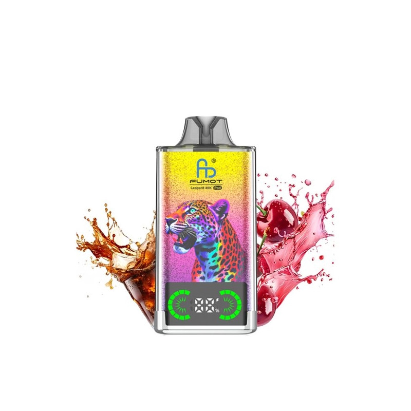 Cherry Cola - Leopard 40K Refillable 40000 Puffs 20mg - Fumot