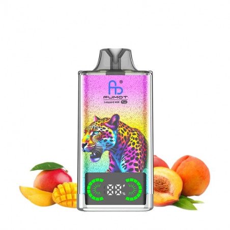 Peach Mango - Leopard 40K Refillable 40000 Puffs 20mg - Fumot