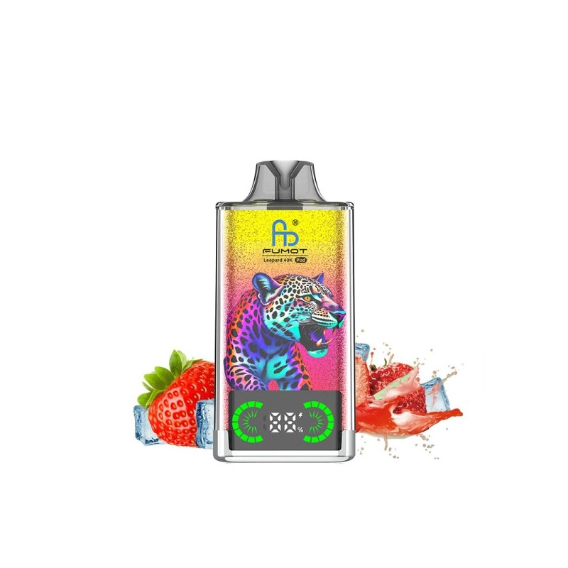 Strawberry Ice - Leopard 40K Refillable 40000 Puffs 20mg - Fumot
