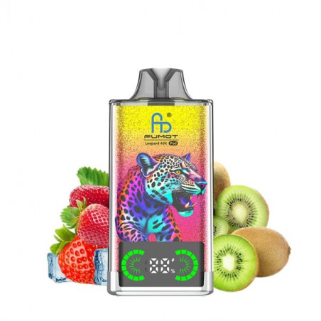 Strawberry Kiwi - Leopard 40K Refillable 40000 Puffs 20mg - Fumot