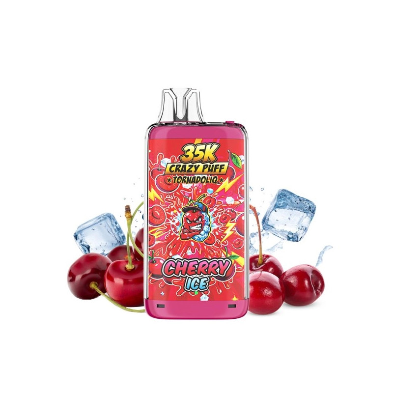 Cherry Ice - Crazy Puff - 35K - 1100mAh - 20ml / 20mg - Tornadoliq