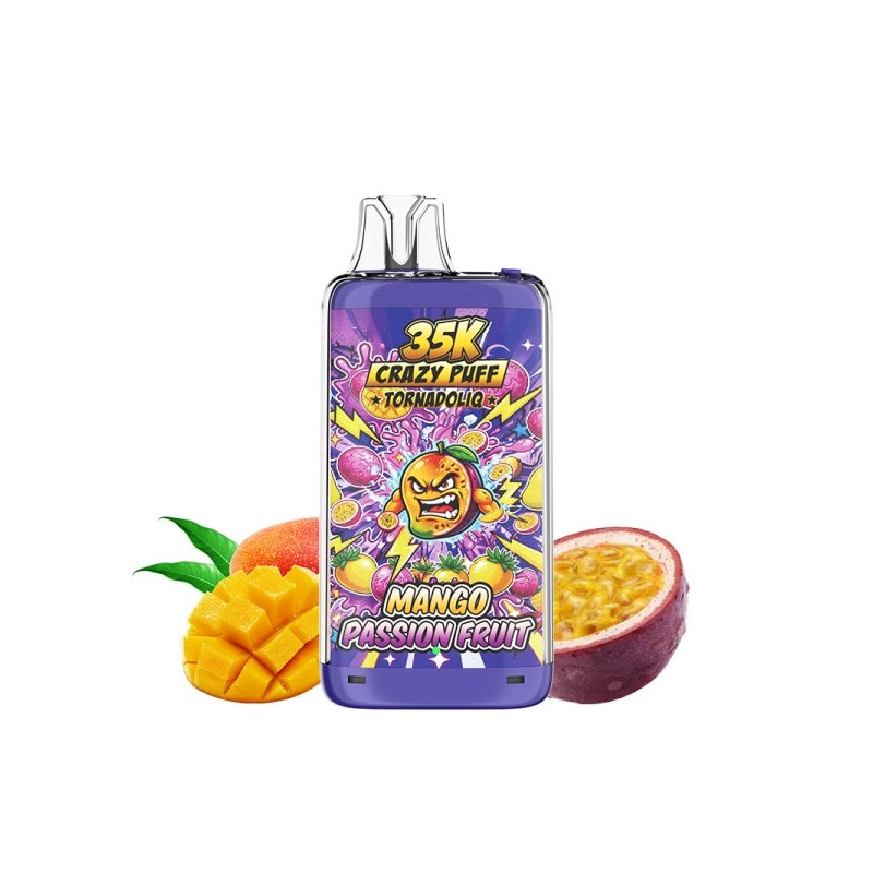 Mango Passion Fruit - Crazy Puff - 35K - 1100mAh - 20ml / 20mg - Tornadoliq