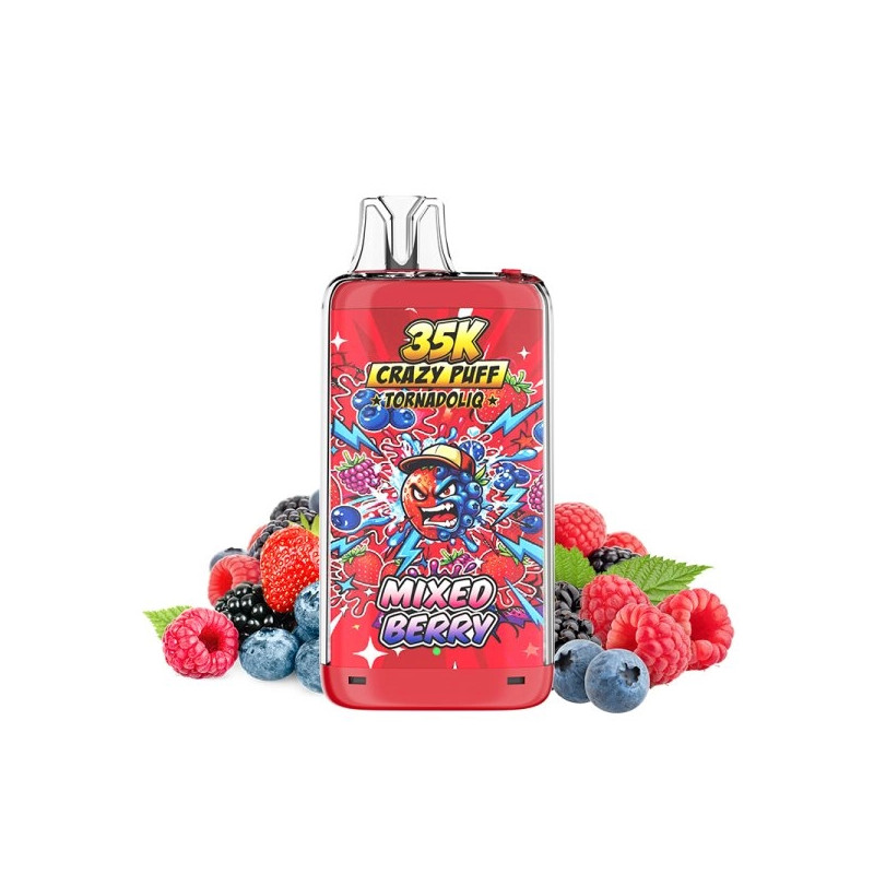 Mixed Berry - Crazy Puff - 35K - 1100mAh - 20ml / 20mg - Tornadoliq