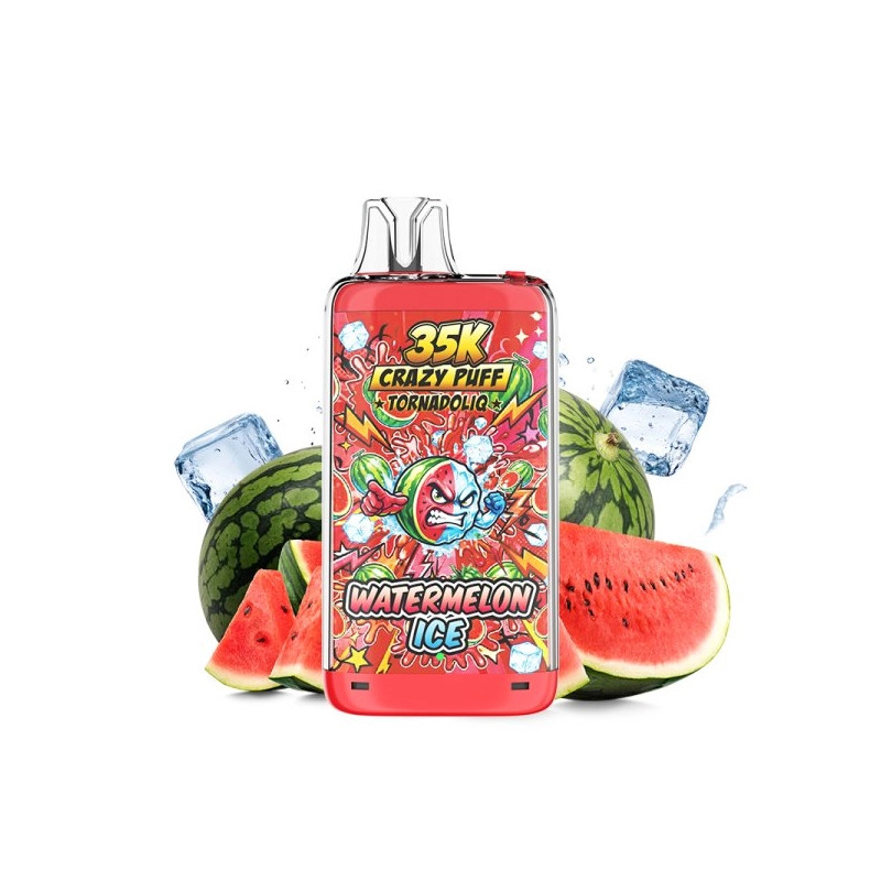 Watermelon Ice - Crazy Puff - 35K - 1100mAh - 20ml / 20mg - Tornadoliq