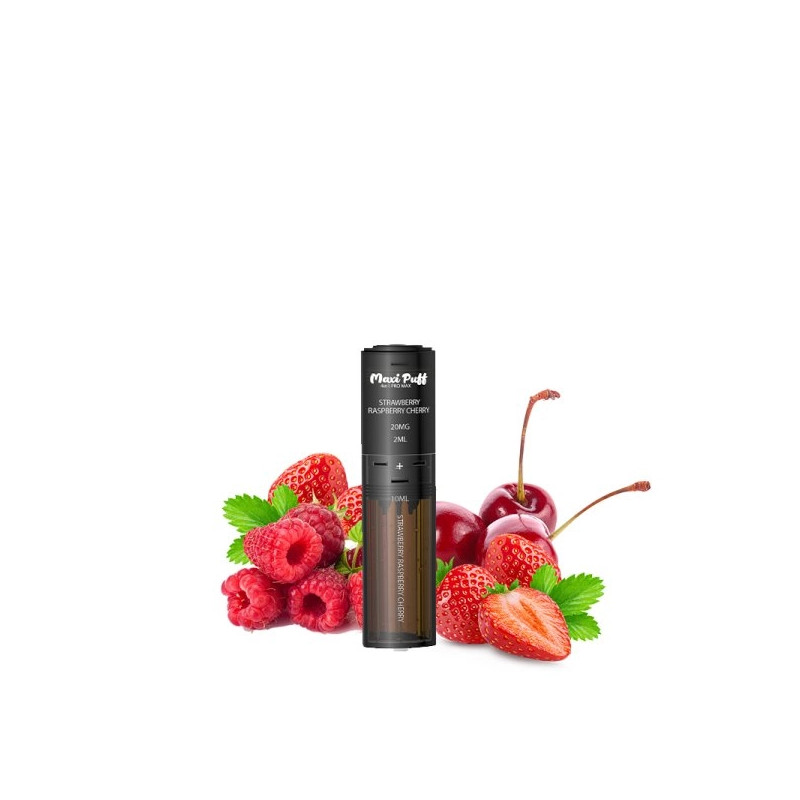 Strawberry Raspberry Cherry - Cartouche Pré-remplie Pro Max 4in1 - 25K - 20mg - Maxi Puff