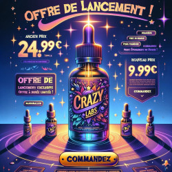 Pastèque - ShortFill - Crazy Labs - MG Vape - ZHC 50 ml - Offre de lancement à 9.99 euros