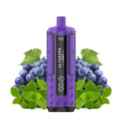 Kit Grape Mint - 30k Hyper Max Advanced 950 mAh - Crown Bar by Al Fakher