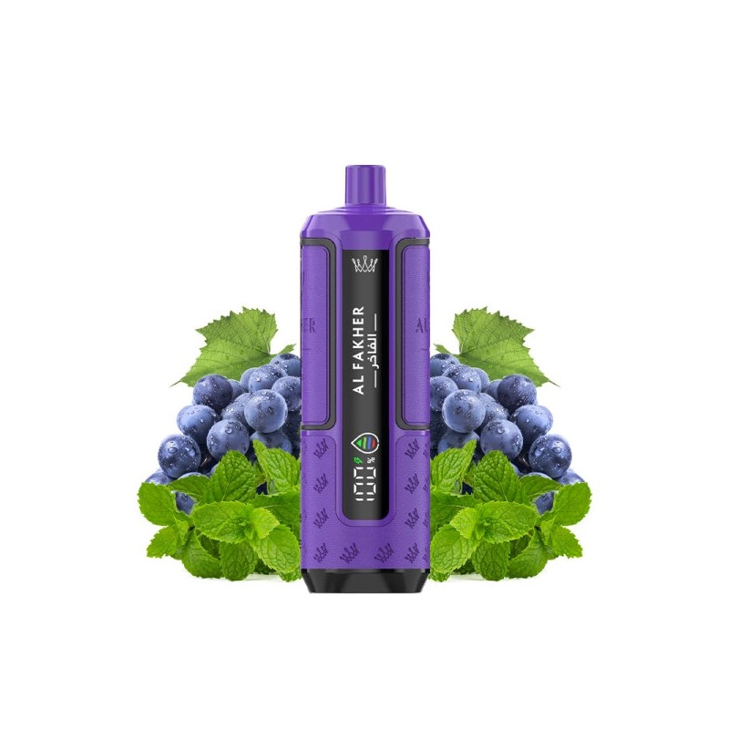 Kit Grape Mint - 30k Hyper Max Advanced 950 mAh - Crown Bar by Al Fakher