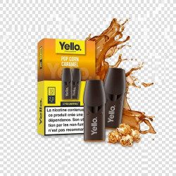Pop Corn Caramel ePod - Yello - Vape Douce et Rafraîchissante au Goût de Pêche - 2 Cartouches