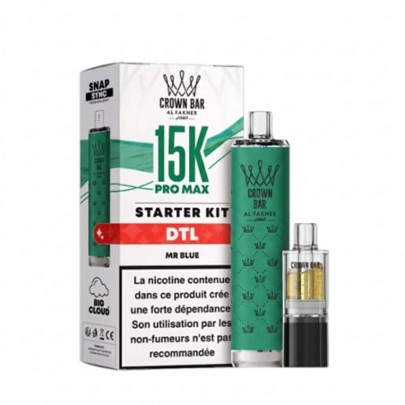 Mr Blue - 15k Pro Max DTL 900 mAh - Crown Bar by Al Fakher