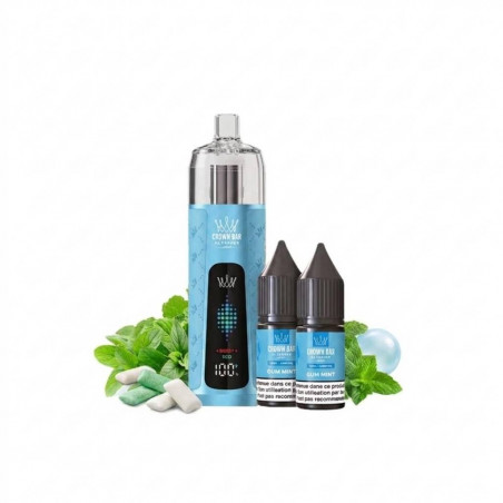 Gum Mint - Kit Refill Pro 1000mAh 2x10ml 6mg - Crown Bar Al Fakher