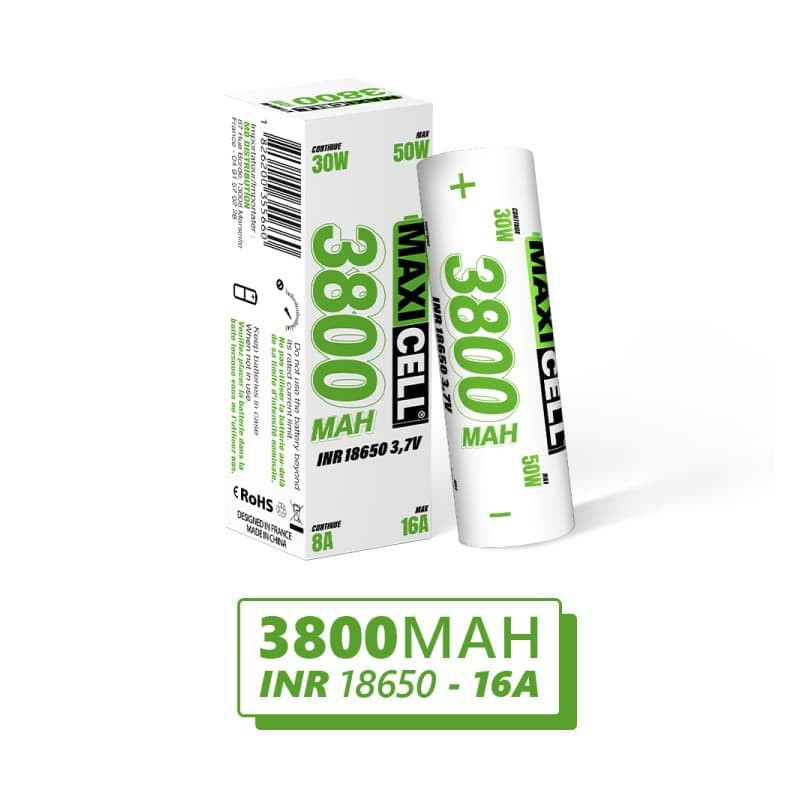 Accu 18650 20A 3800mAh - Maxi Cell