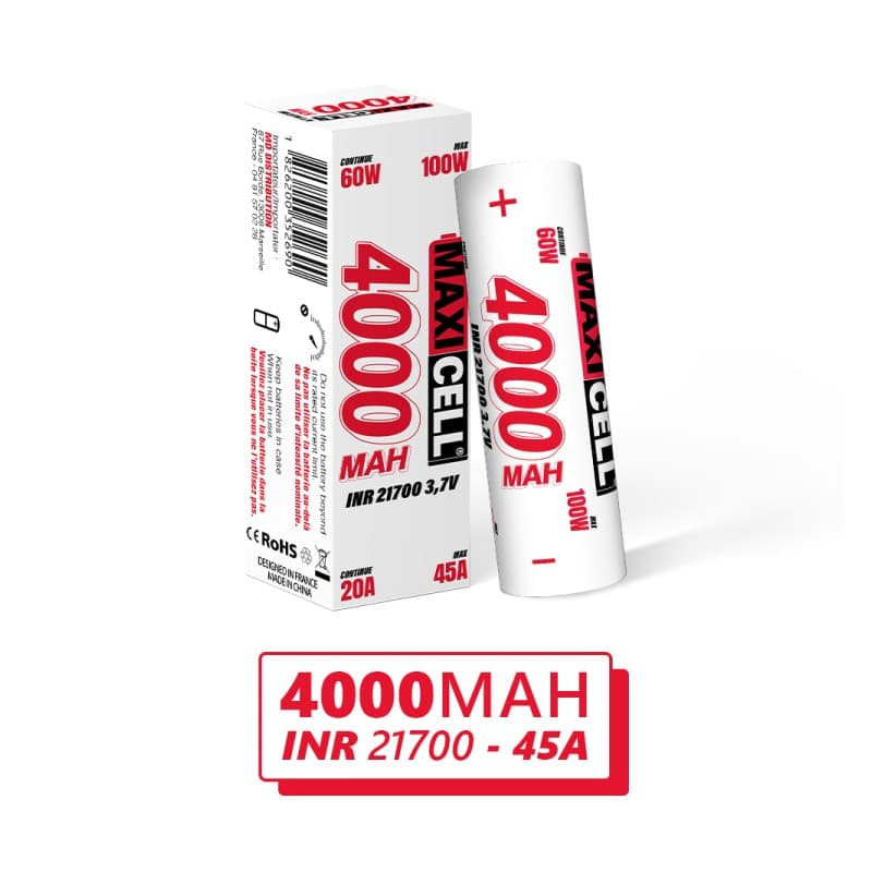 Accu 21700 45A 4000mAh - Maxi Cell