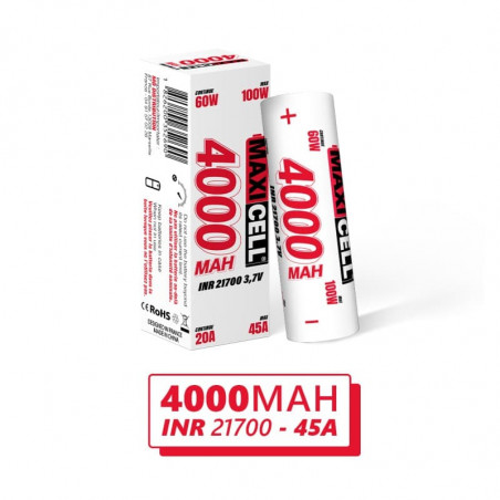 Accu 21700 45A 4000mAh - Maxi Cell